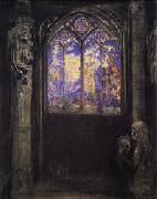 Odilon Redon Stained-Glass Window oil